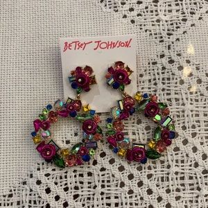 Betsey Johnson Jewelry - Beautiful round floral earrings Betsey Johnson Jewelry - Beautiful round floral earrings